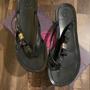 Tory Burch Michaela bow jelly flip flop